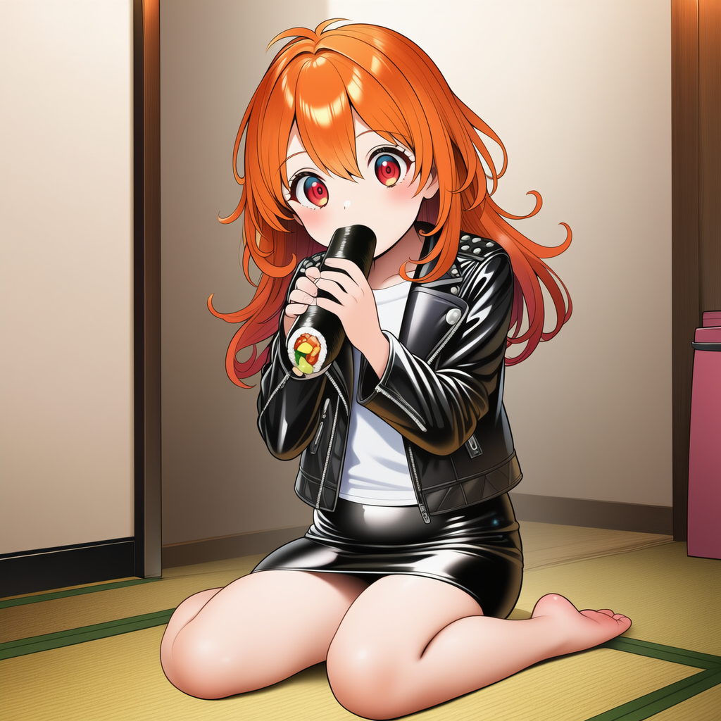 ららちゃん　恵方巻　ふぉほひはまむまむほぉ（今年は南南東）