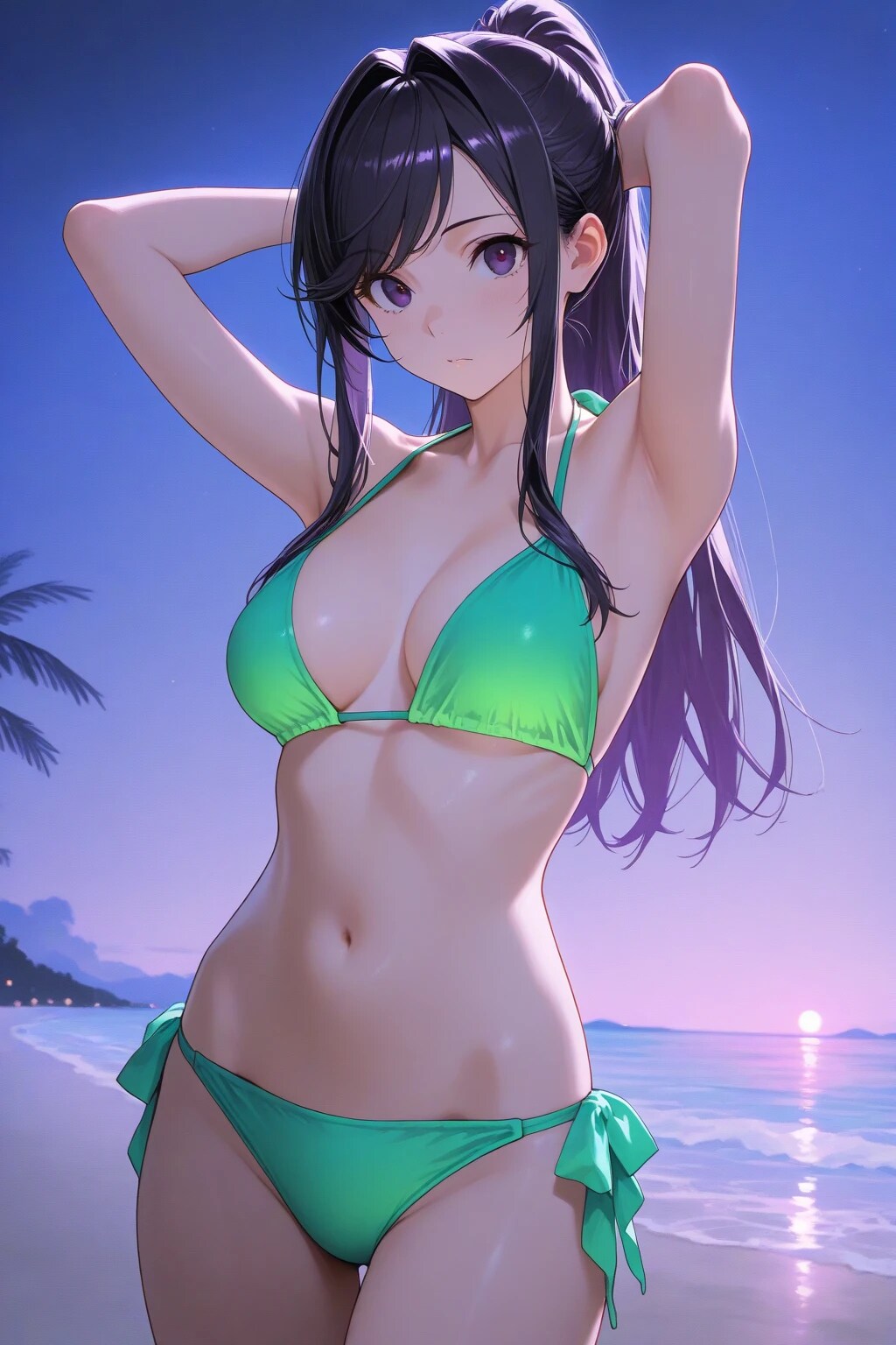 緑ビキニの娘たち