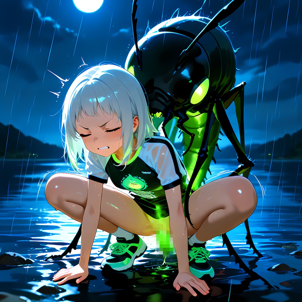 女の子達が昆虫型モンスターに・・・