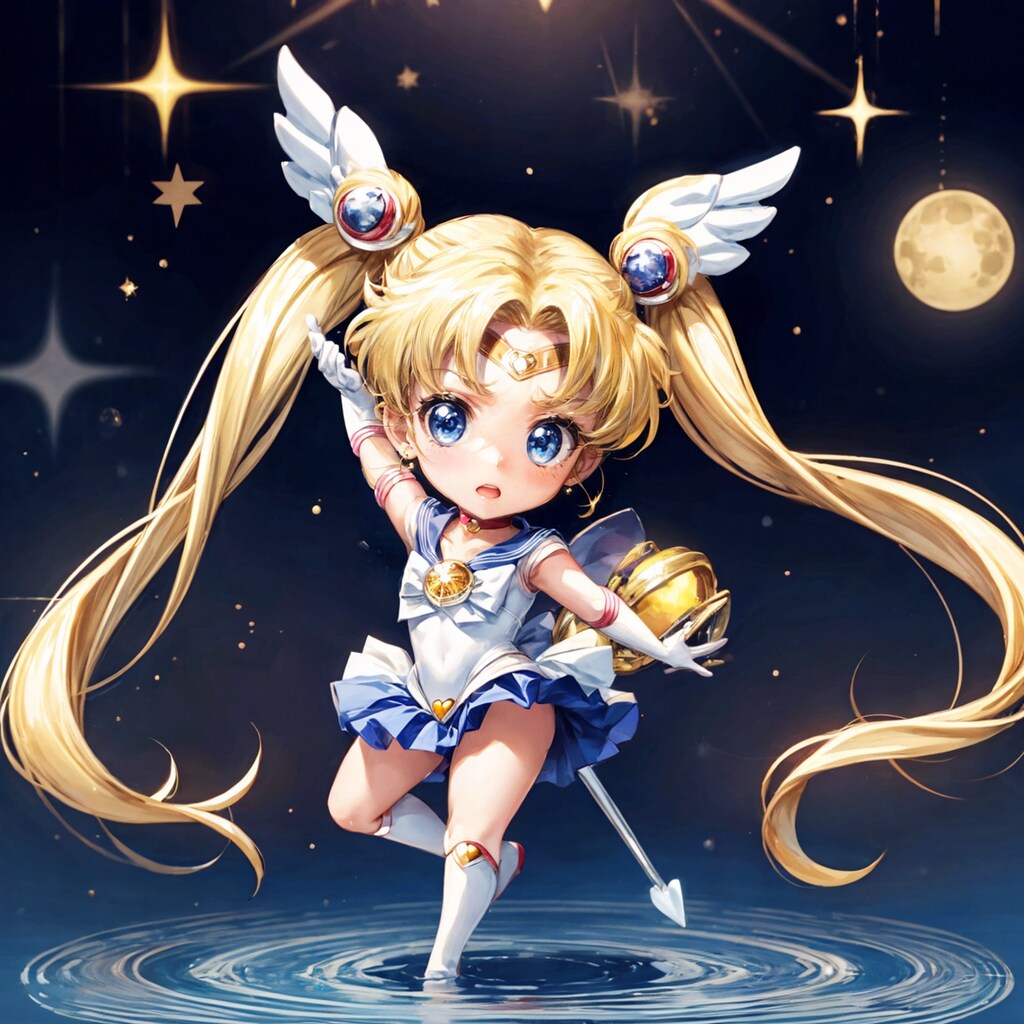 ちびキャラ化に挑戦シリーズ#04：セーラームーンのかわいらしい新たな魅力