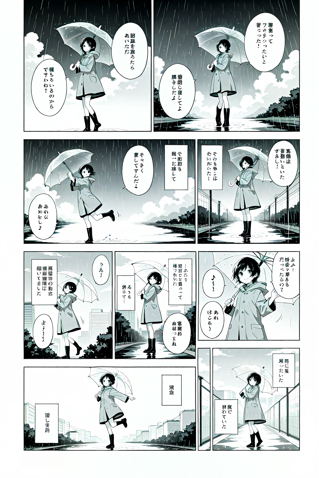 雨ふり
