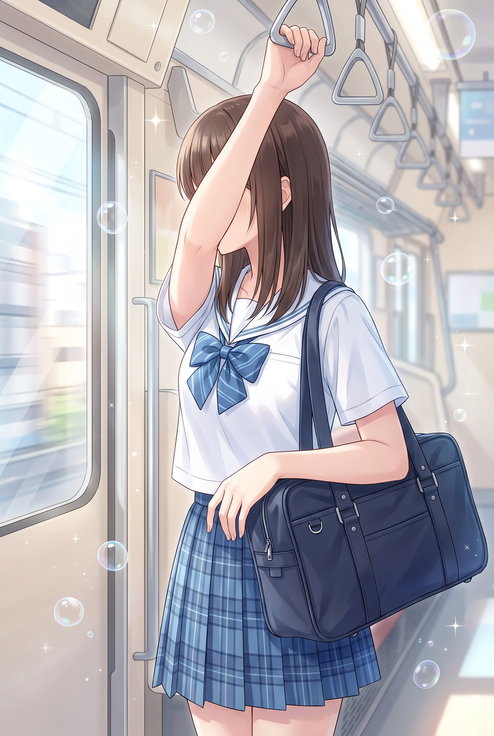 青鈴車窓の少女
