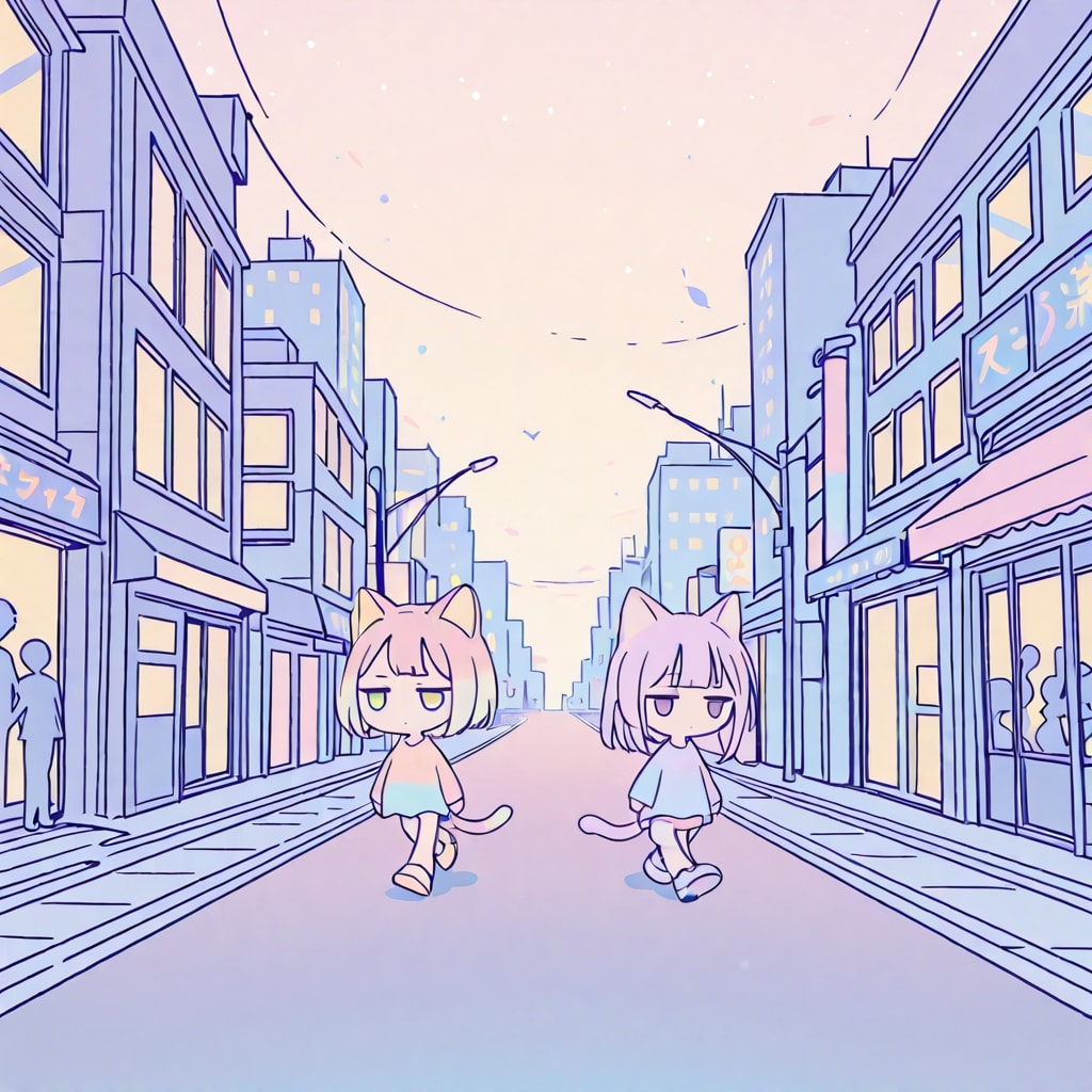 なんか、ついてくる。