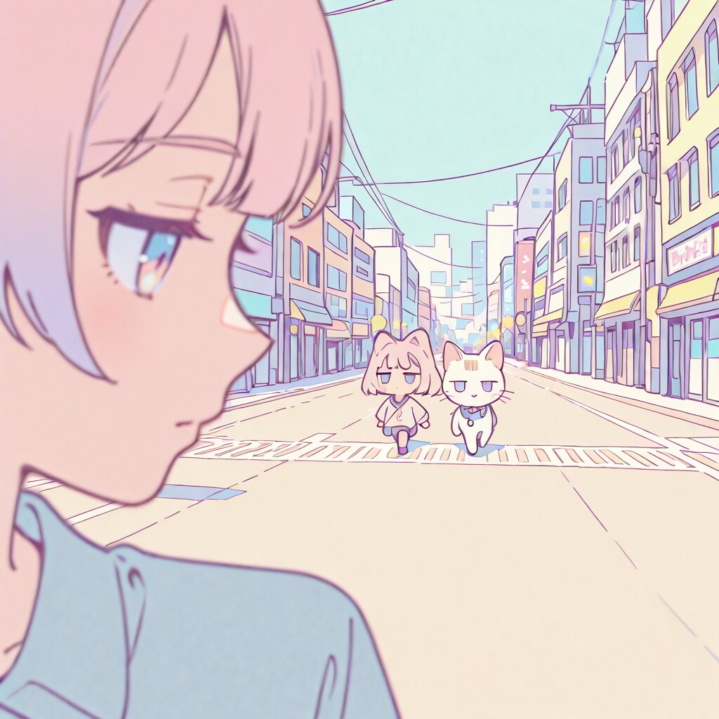 なんか、ついてくる。 | の人気AIイラスト・グラビア