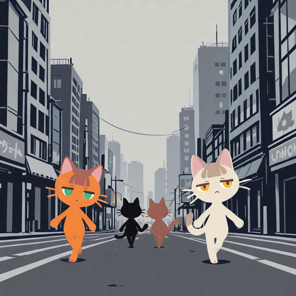 なんか、ついてくる。