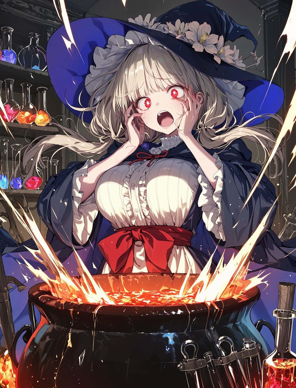 魔法の薬作成中その後