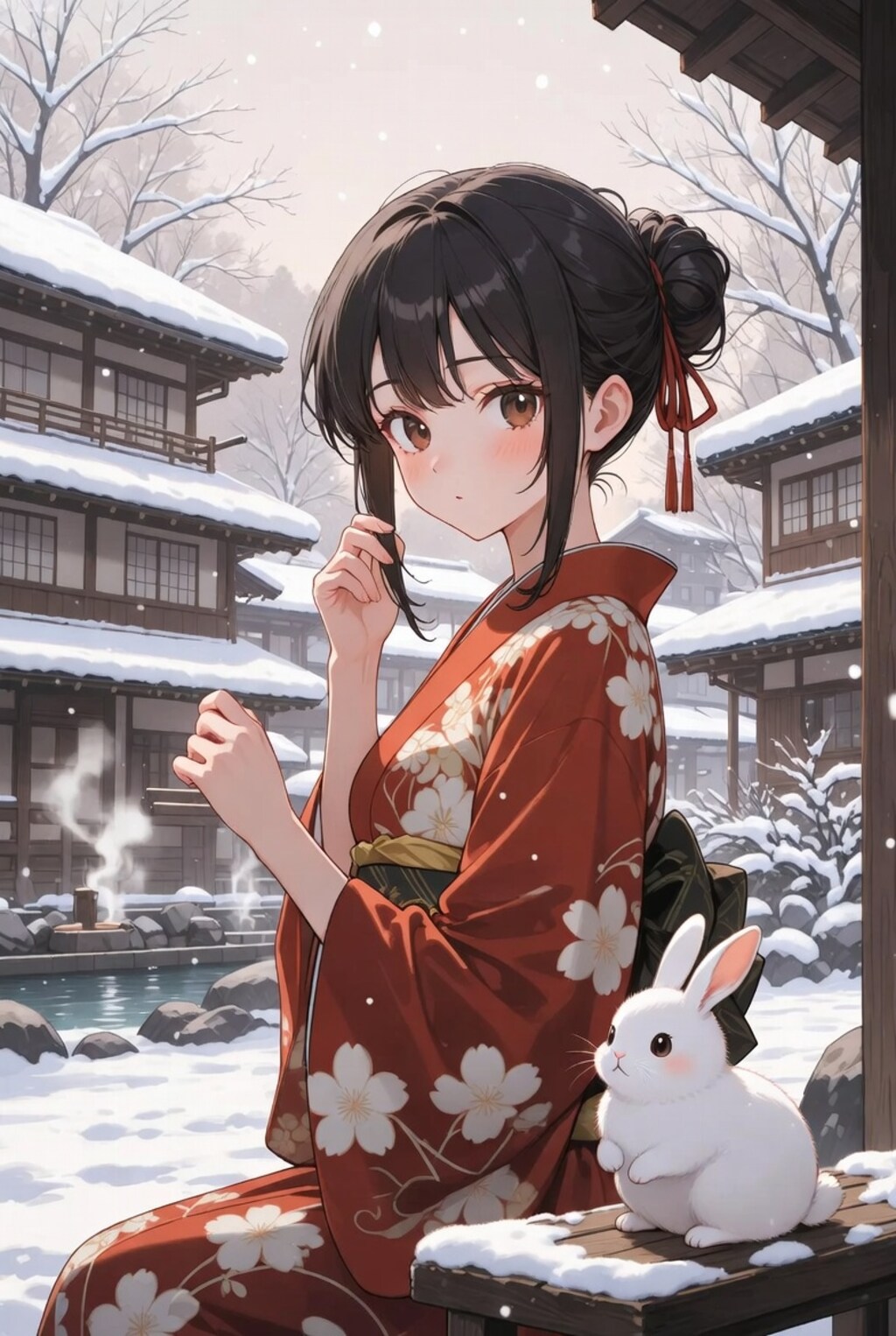 和服女子