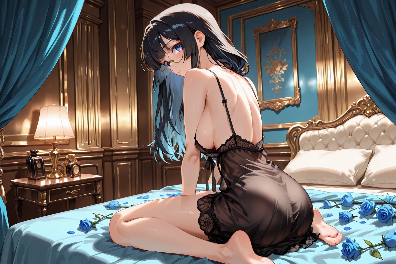 体を隠す月子