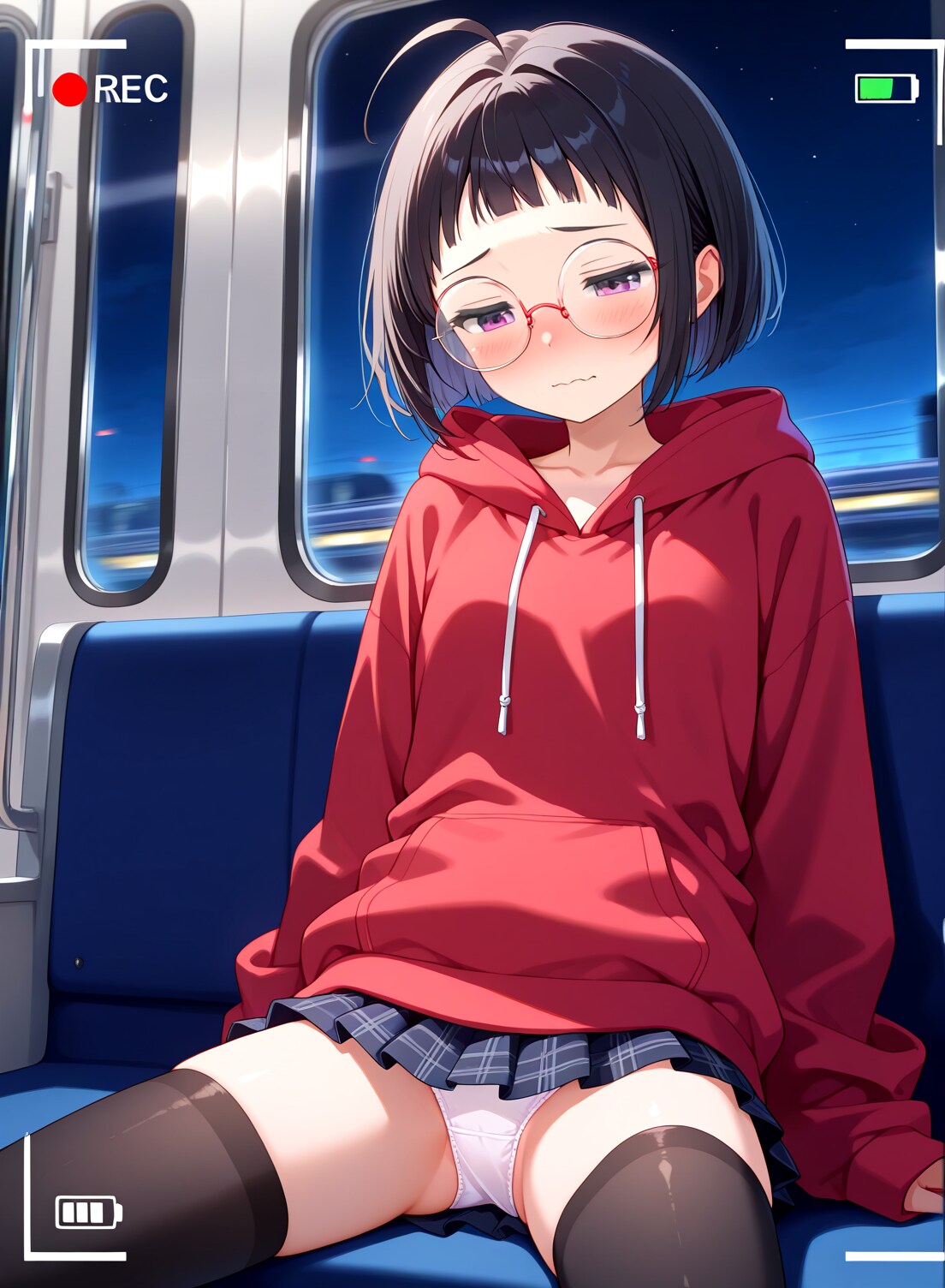 電車でジロ見するオヂサンにサービスぢゃ（復刻版）