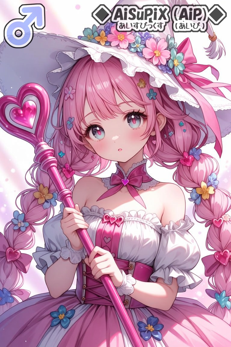 💙AiSuPix／どこかのピンク魔法使いちゃん💙
