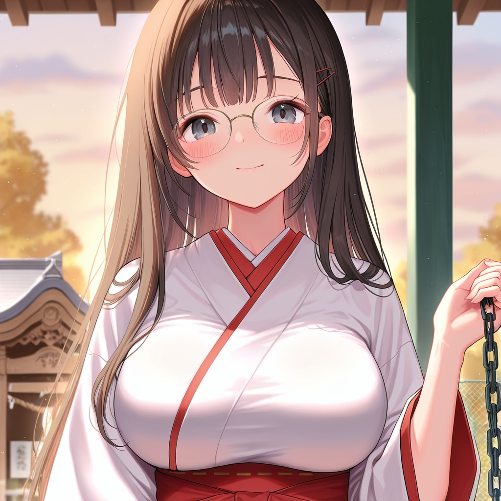 優しそうな巫女さんはなぜか鎖を持つ