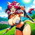 ファンタジー猫耳ねこまた族戦士人妻 8枚目