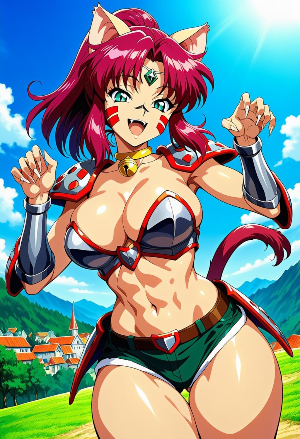 ファンタジー猫耳ねこまた族戦士人妻