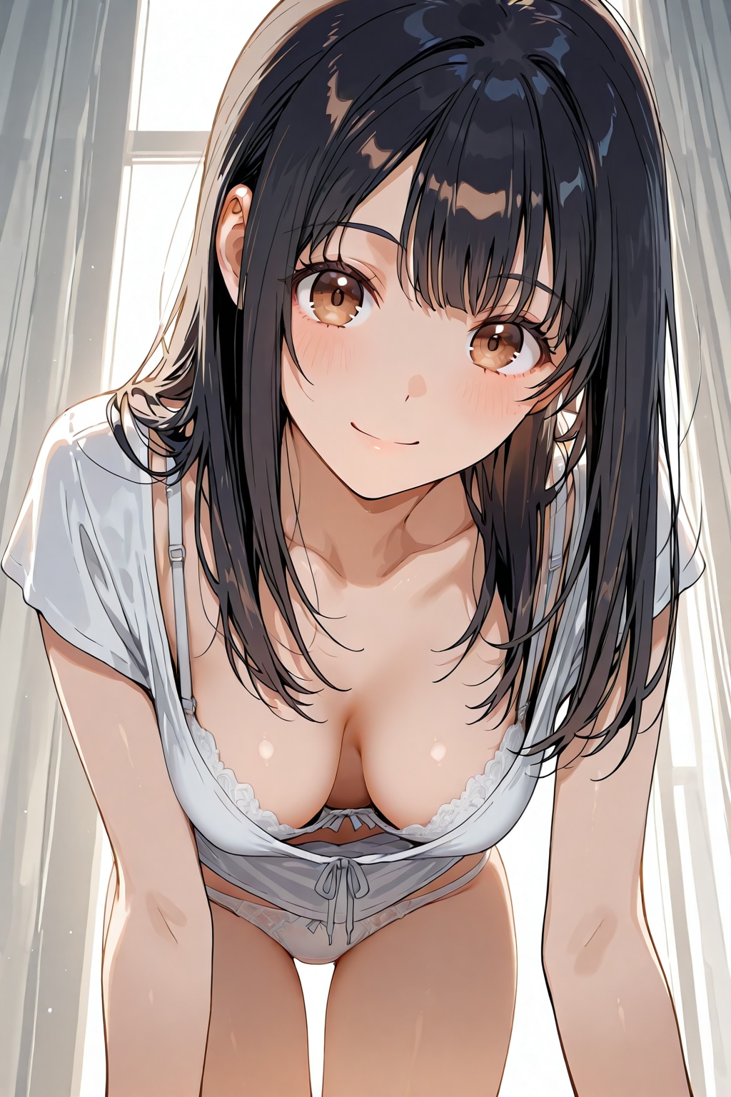 胸チラ054