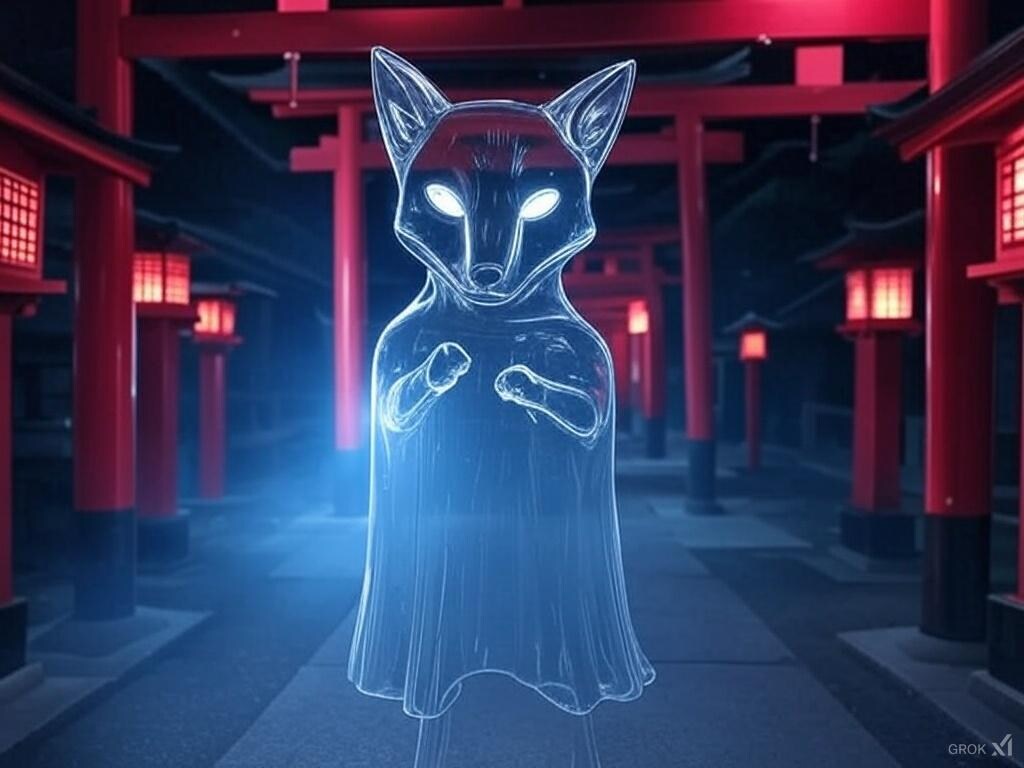 #オキツネ探索神社 『地血釜異の狐たち』【ニャンノ世界】