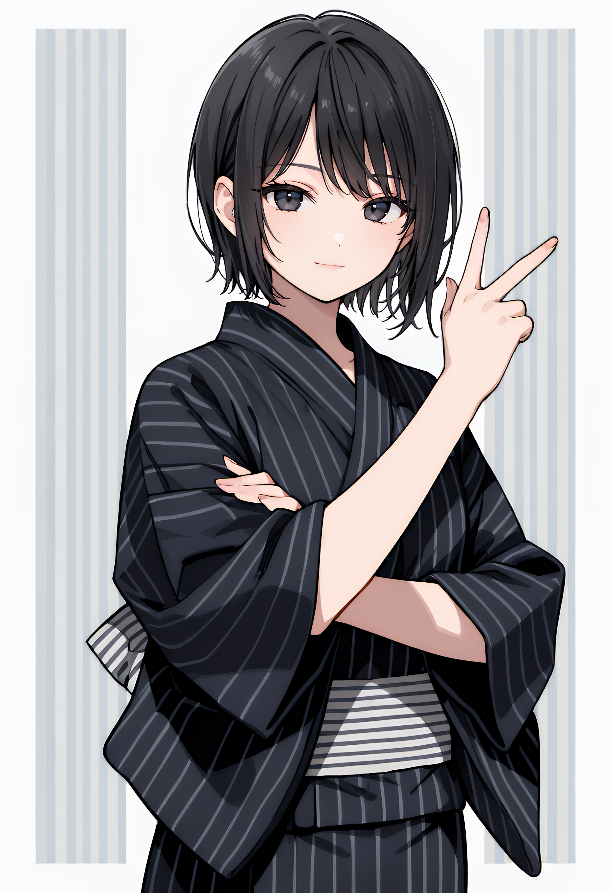 黒浴衣 | の人気AIイラスト・グラビア