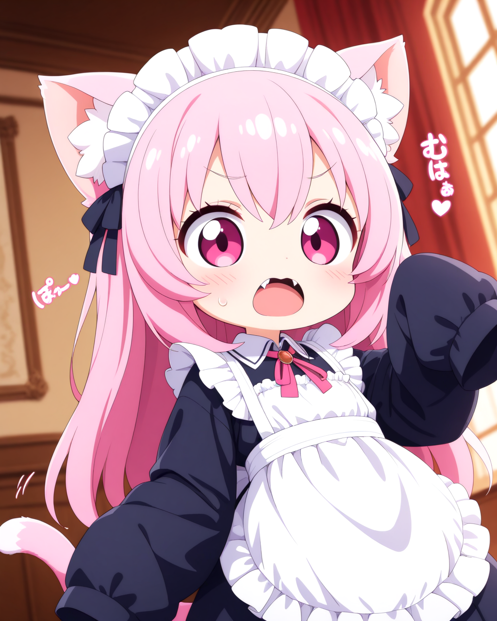 御主人さみゃ～！！メイド服のサイズが合わにゃいですぅ～！！