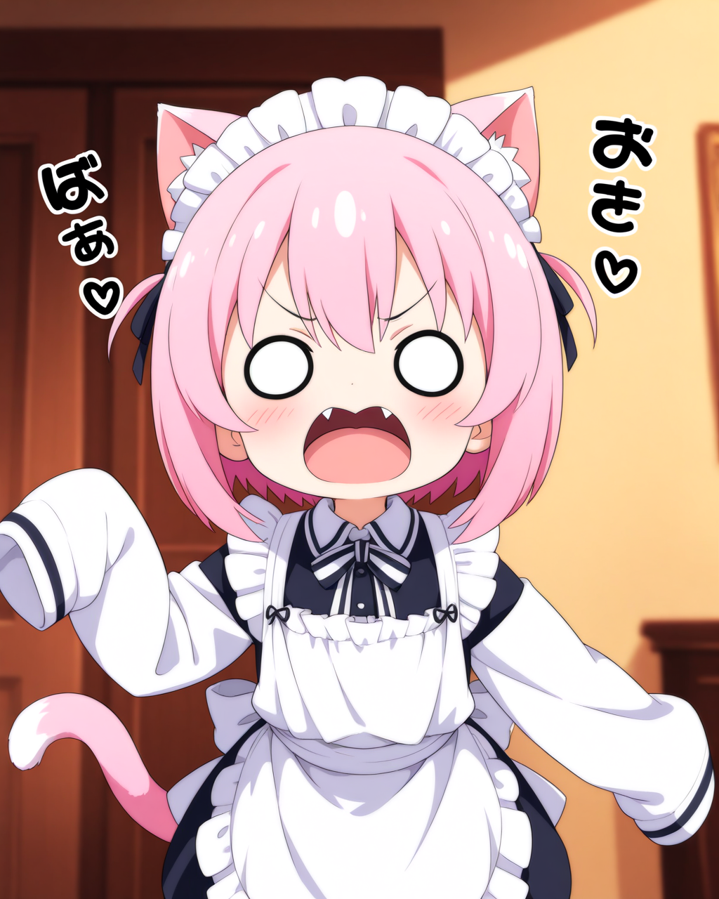 御主人さみゃ～！！メイド服のサイズが合わにゃいですぅ～！！