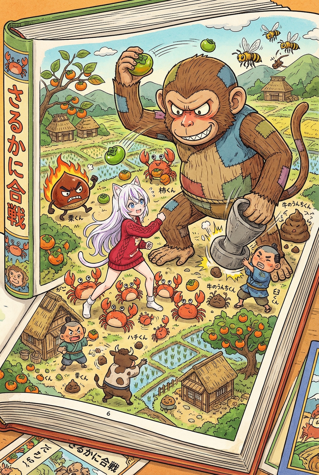 さるかに合戦の中へ