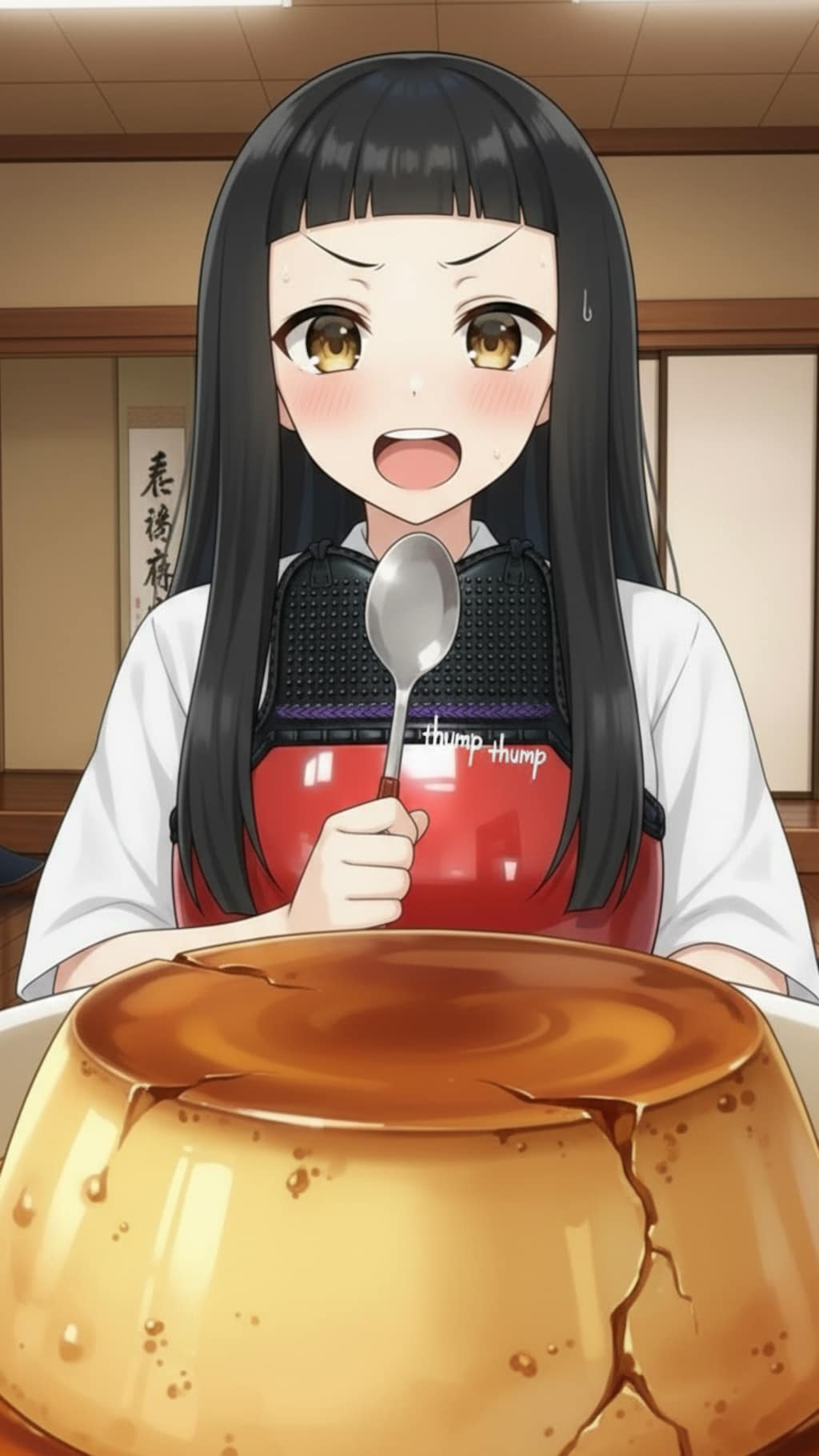 巨大バケツプリンチャレンジ