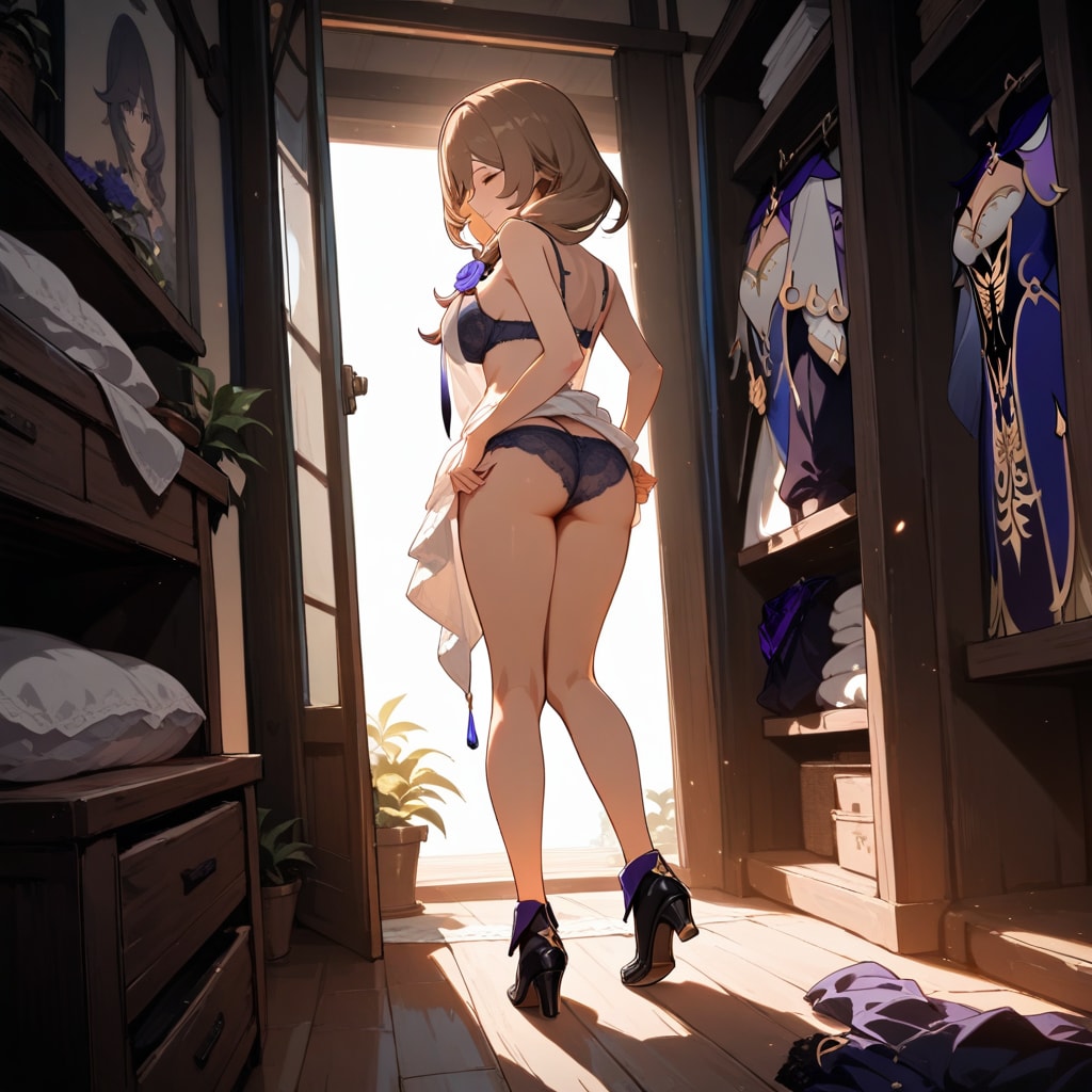 リサ着替え中
