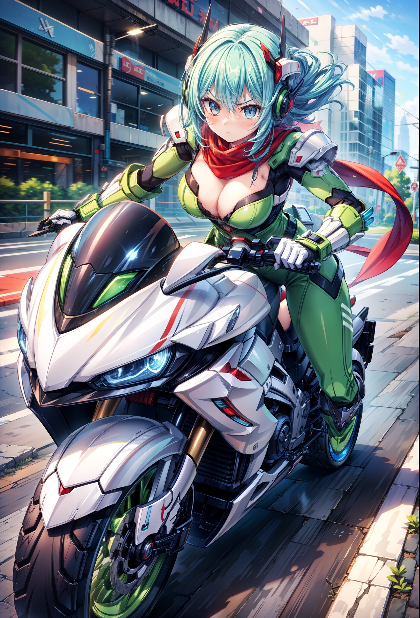 変身ヒロインのパワードスーツ