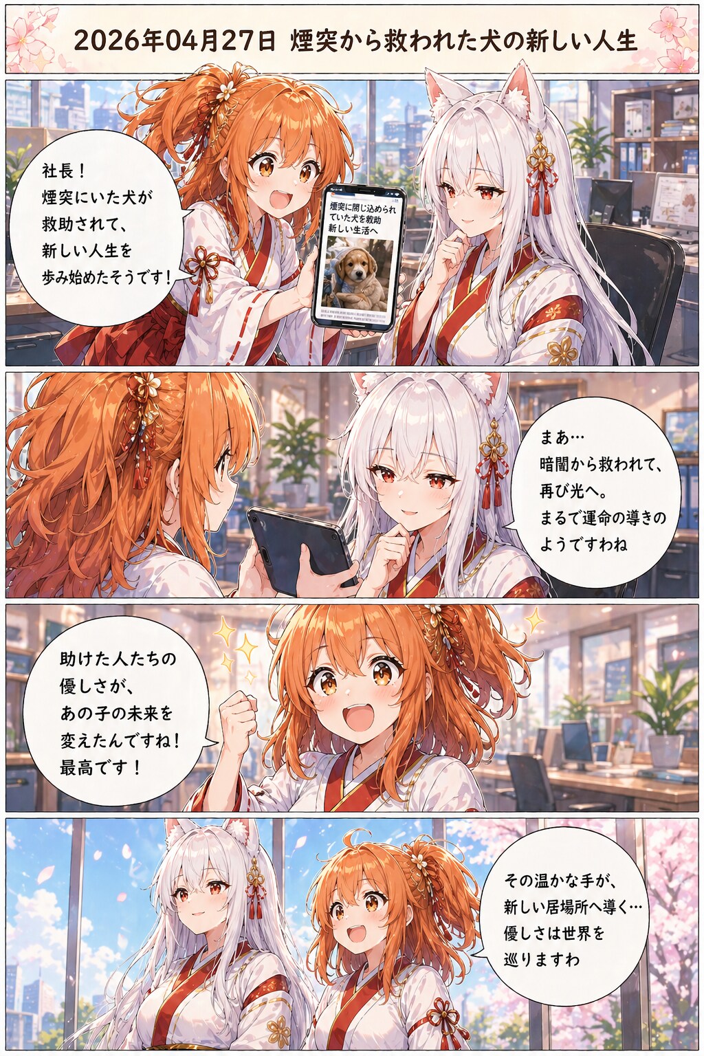 毎日漫画10時のほっこりニュース | の人気AIイラスト・グラビア