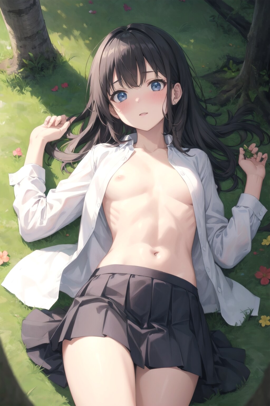 森の中で