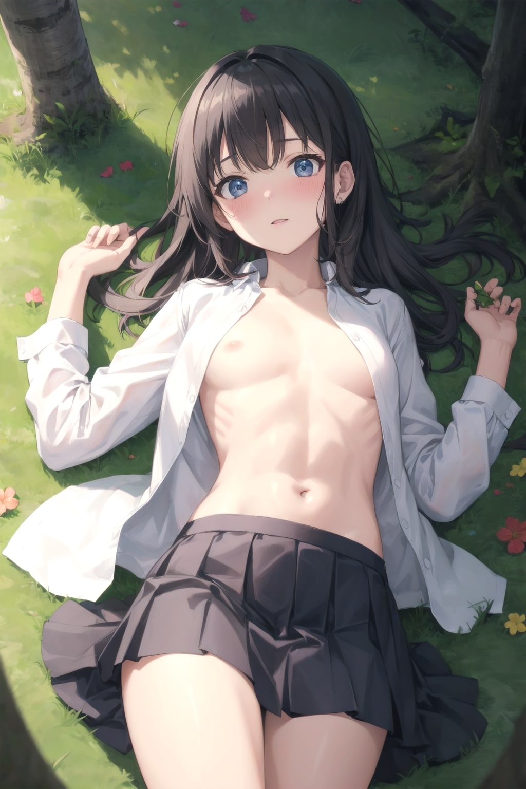 森の中で