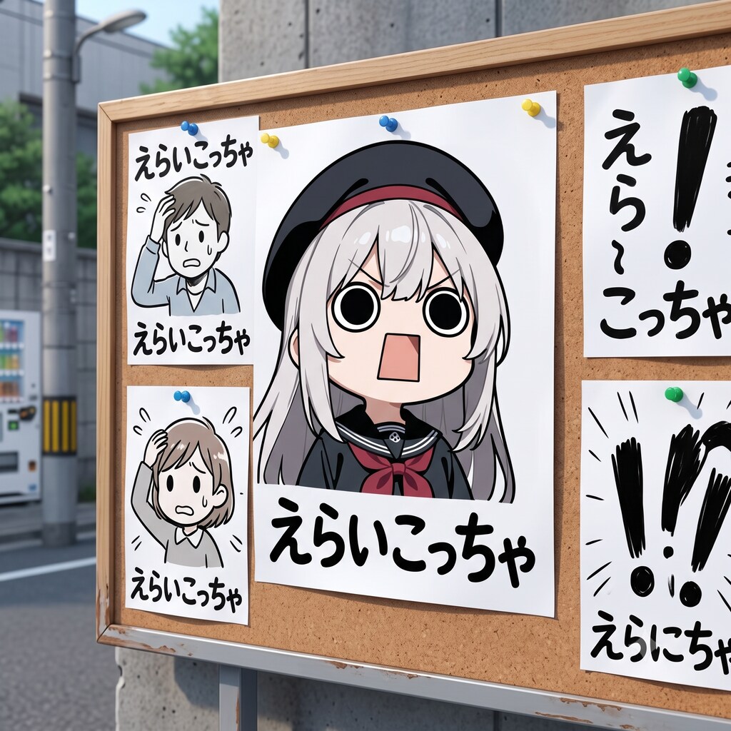 張り紙えらいこっちゃ嬢