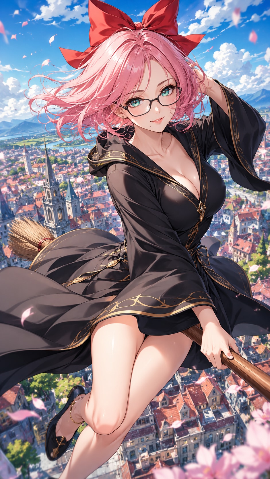 美魔女の宅急便 | の人気AIイラスト・グラビア