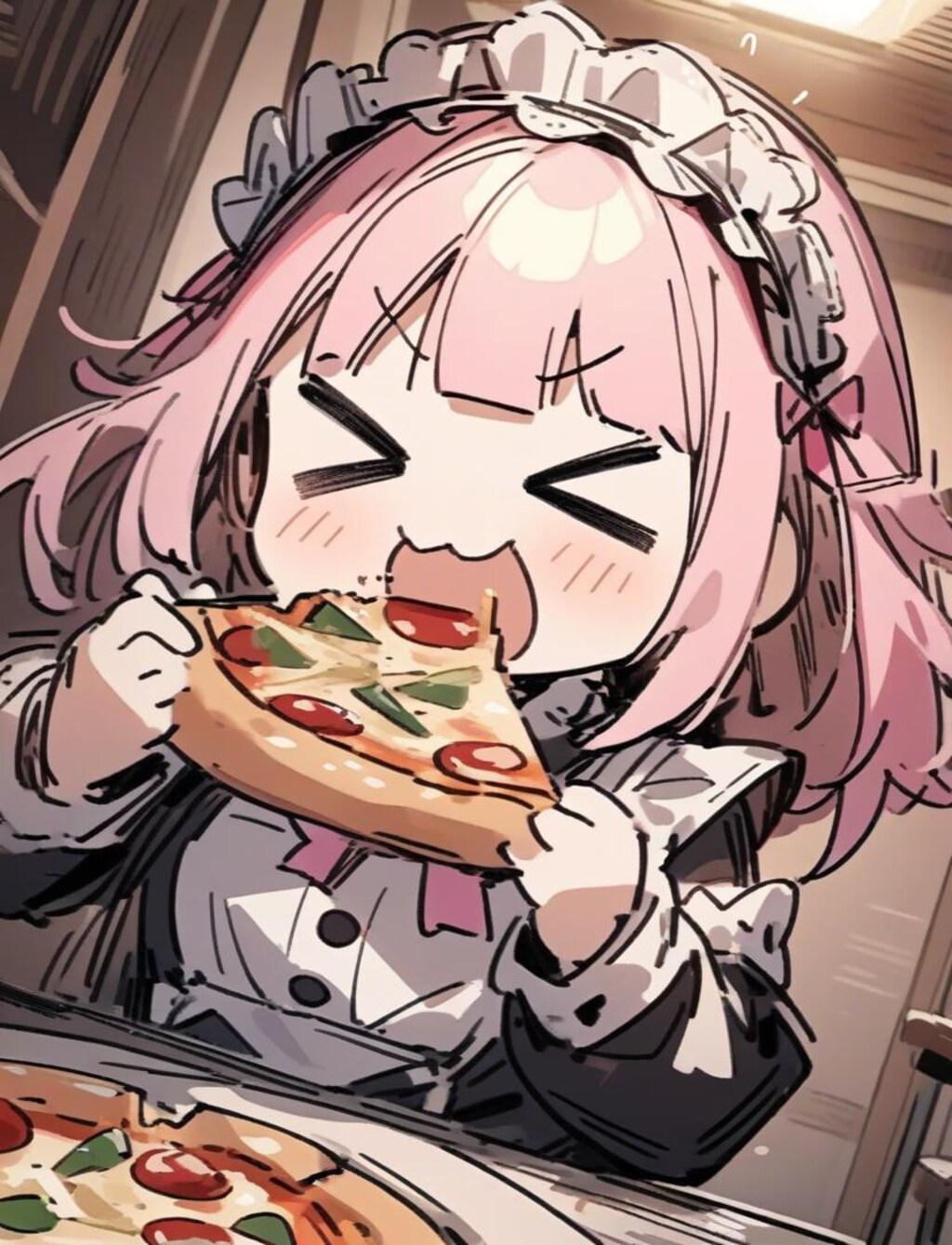 🍕おピッツァメイドちゃん・ブラックピンキーレーベル🍕