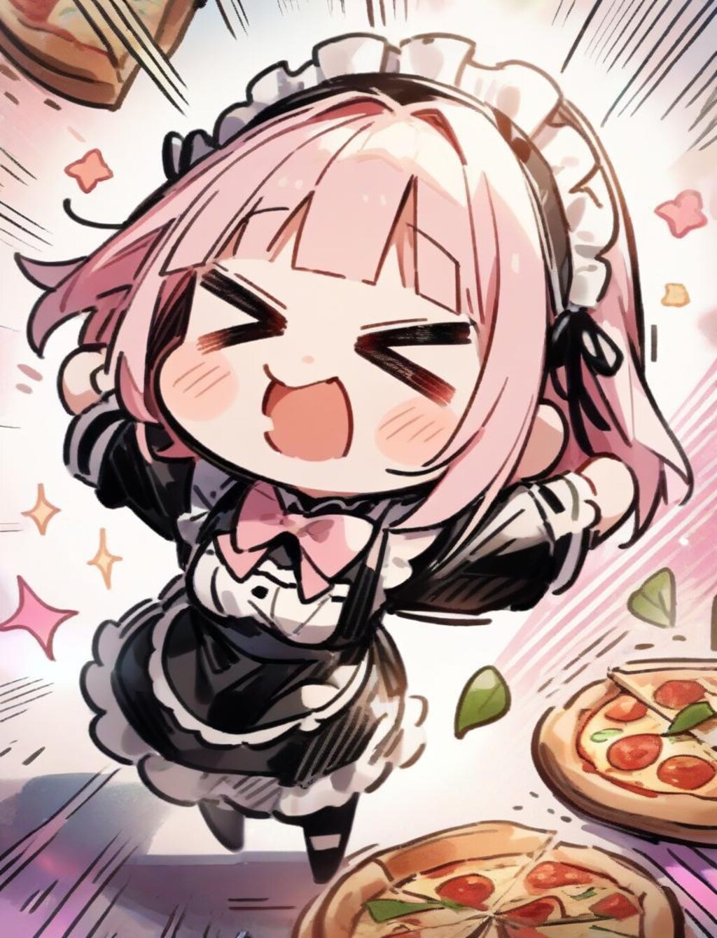 🍕おピッツァメイドちゃん・ブラックピンキーレーベル🍕