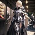とある市場を歩くブロンド女騎士さん 2枚目