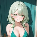 Re.投稿企画「緑の日の緑色水着」ありがとうございました 2枚目