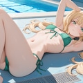 Re.投稿企画「緑の日の緑色水着」ありがとうございました 9枚目