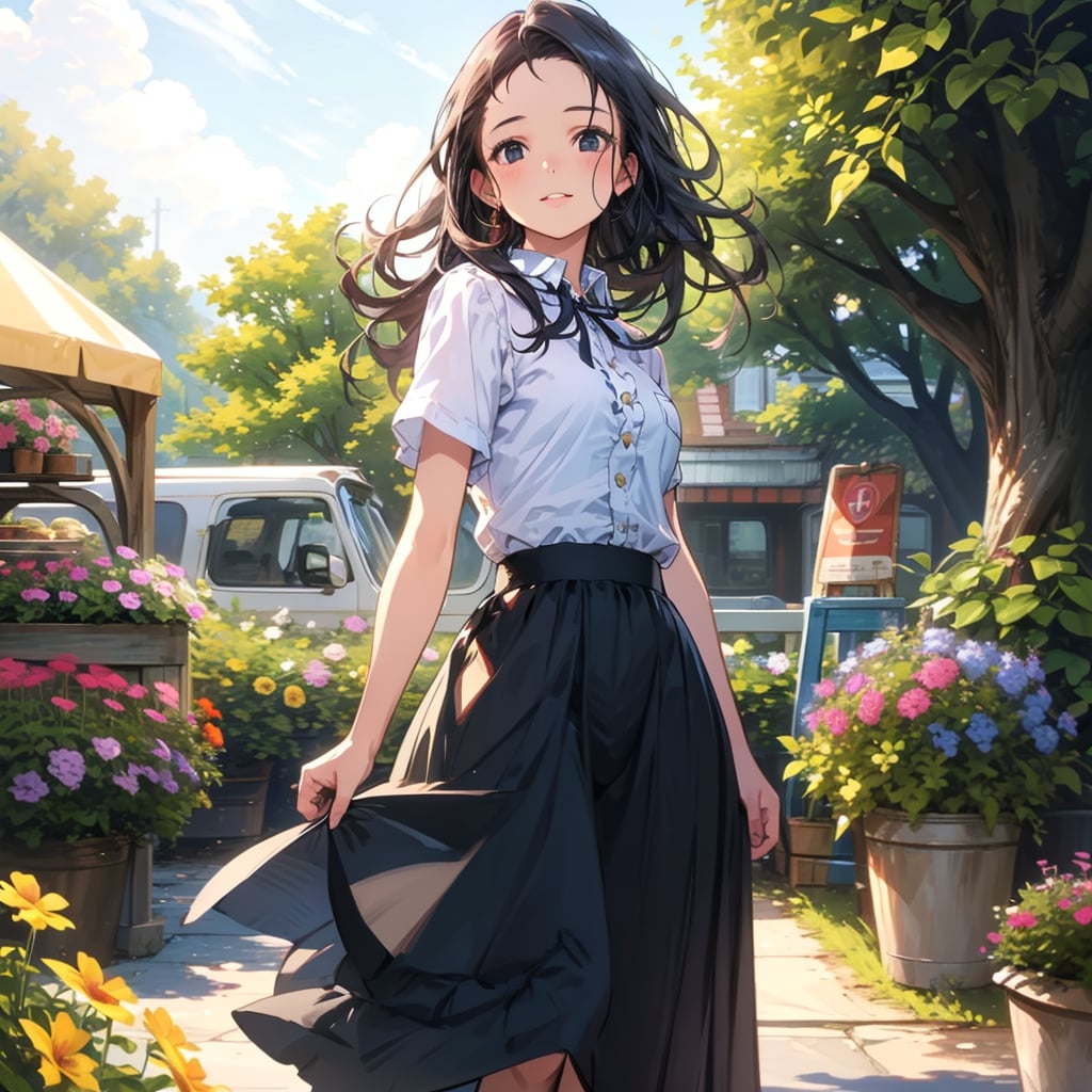 TOPAZでロングスカート