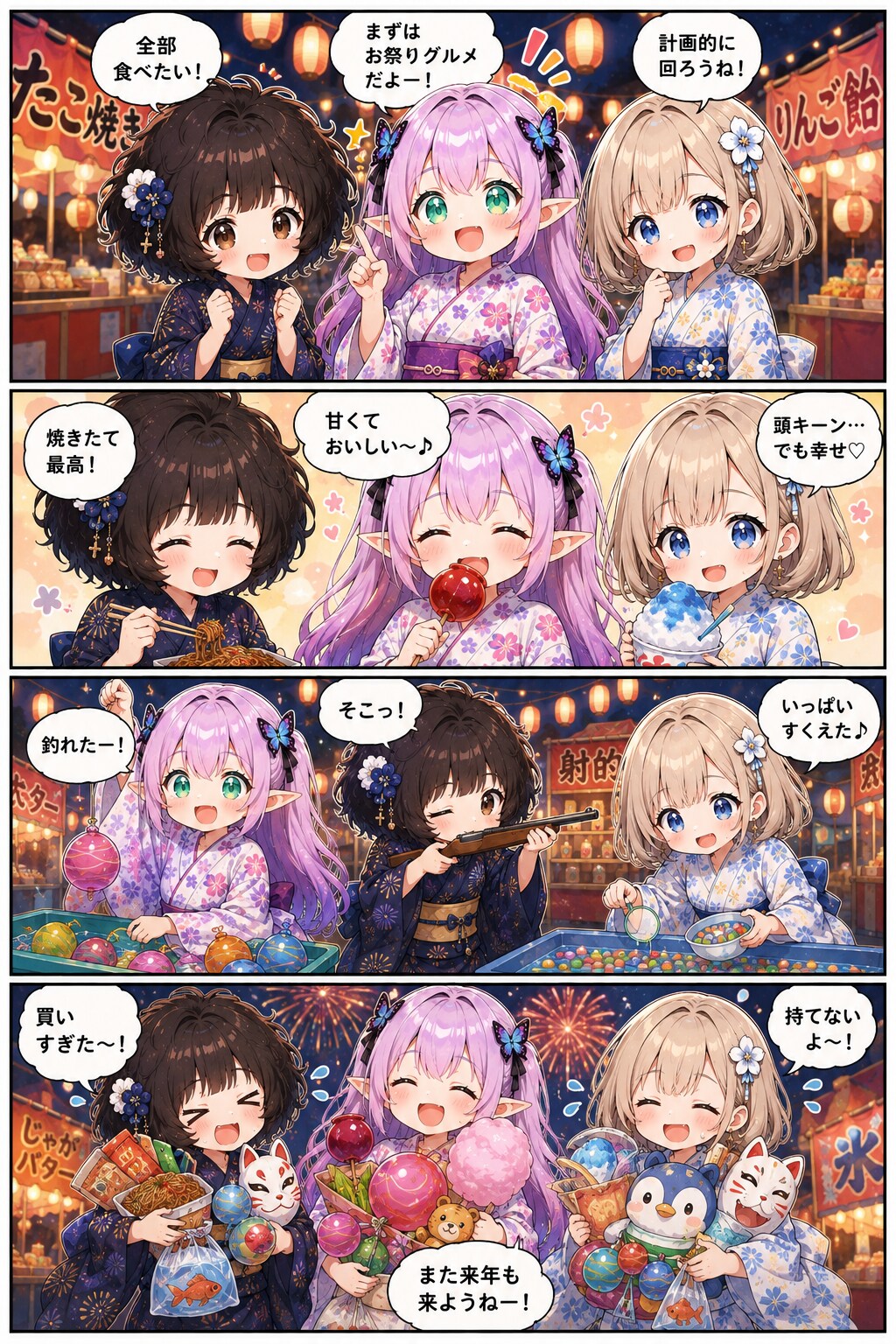 食べて遊んで夏祭り