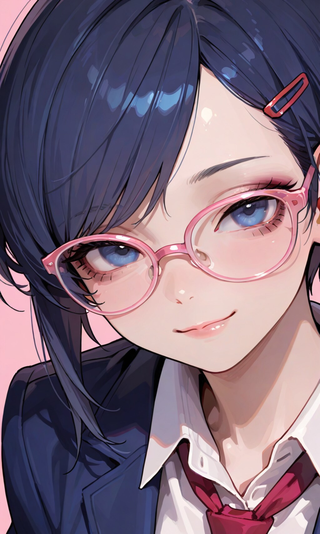 受け取った眼鏡をかけさせてみた