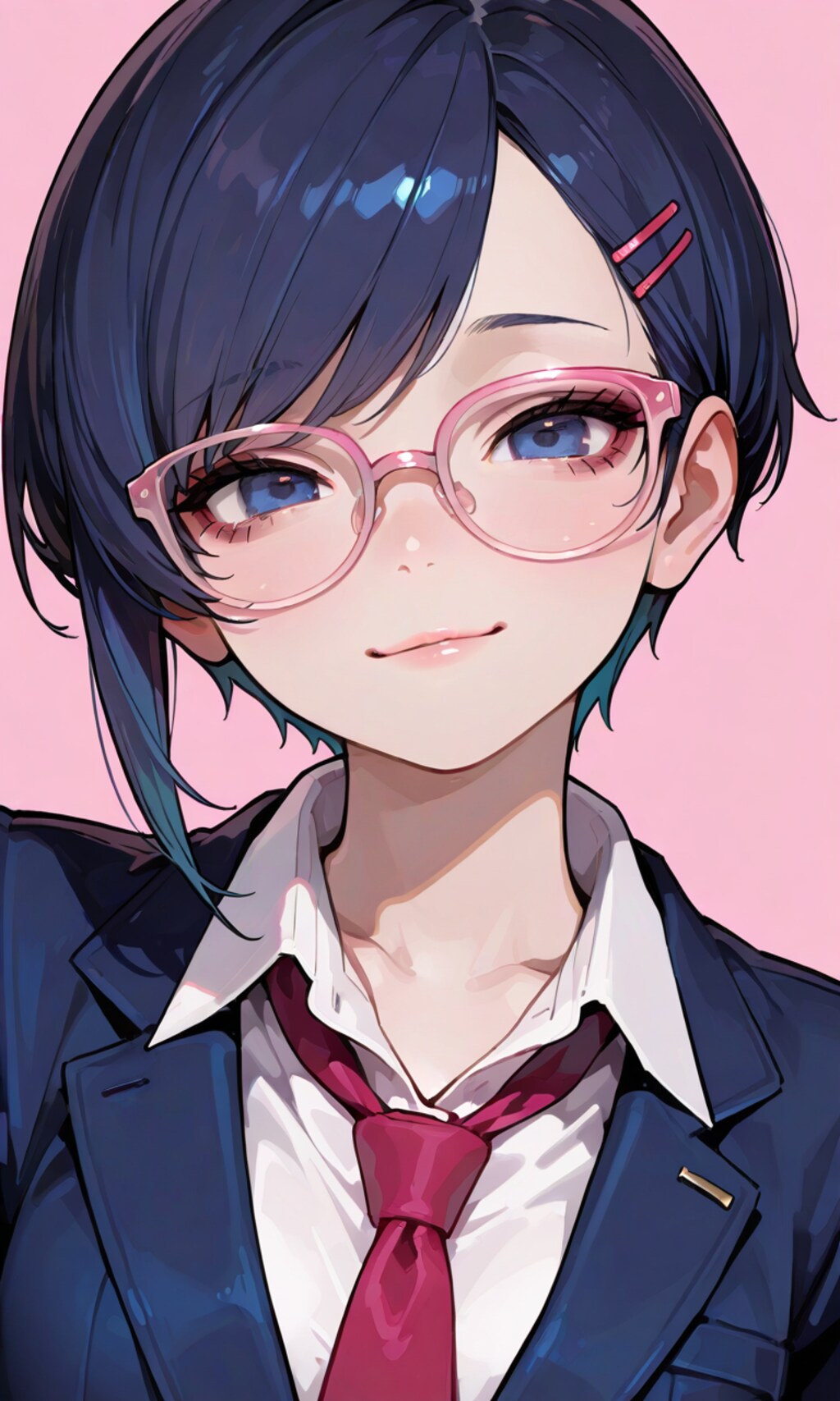 受け取った眼鏡をかけさせてみた