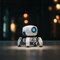 かわいい、白いロボット。 2枚目