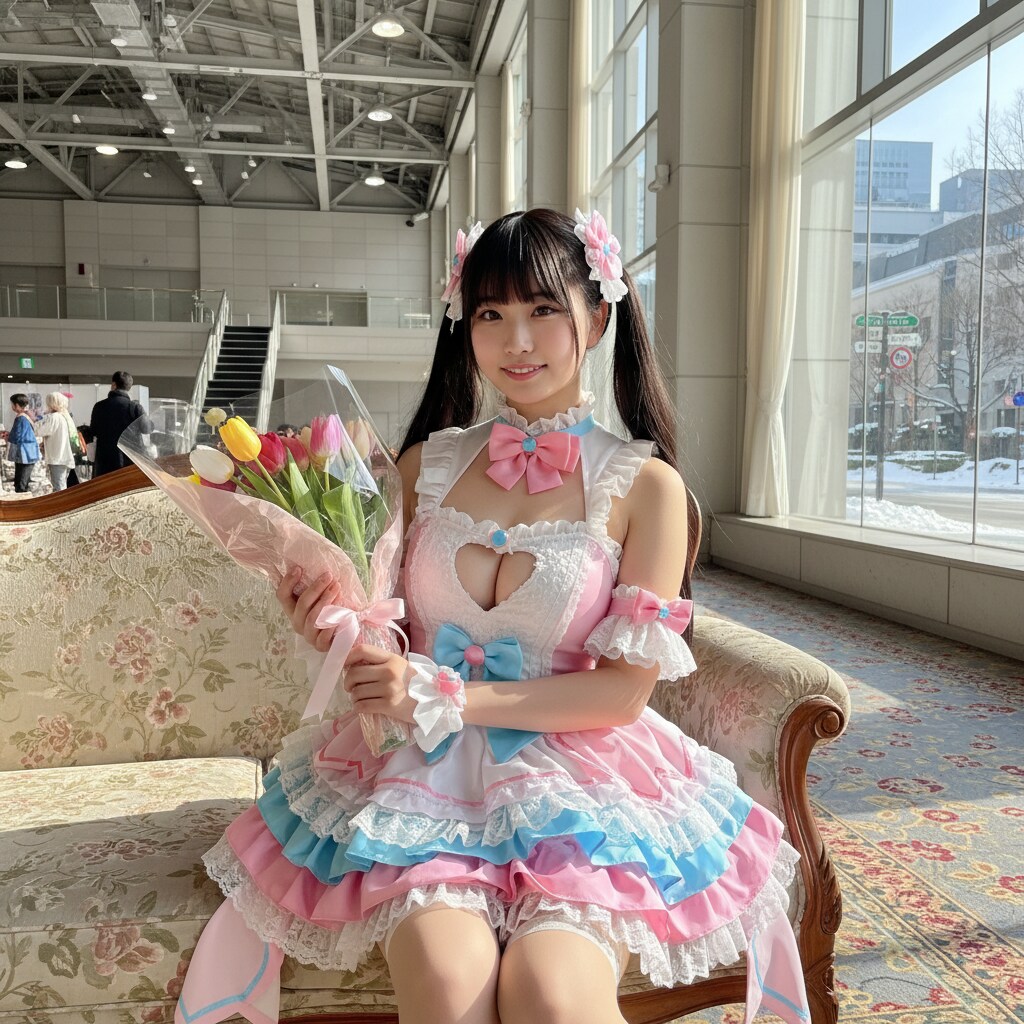 黒ツイさん。チューリップを贈る日