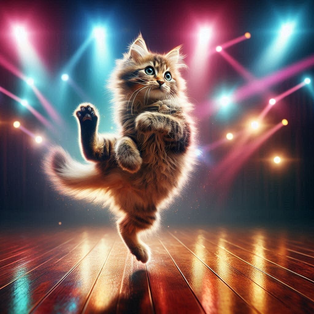 ブレイクダンスの特殊能力を持つ猫