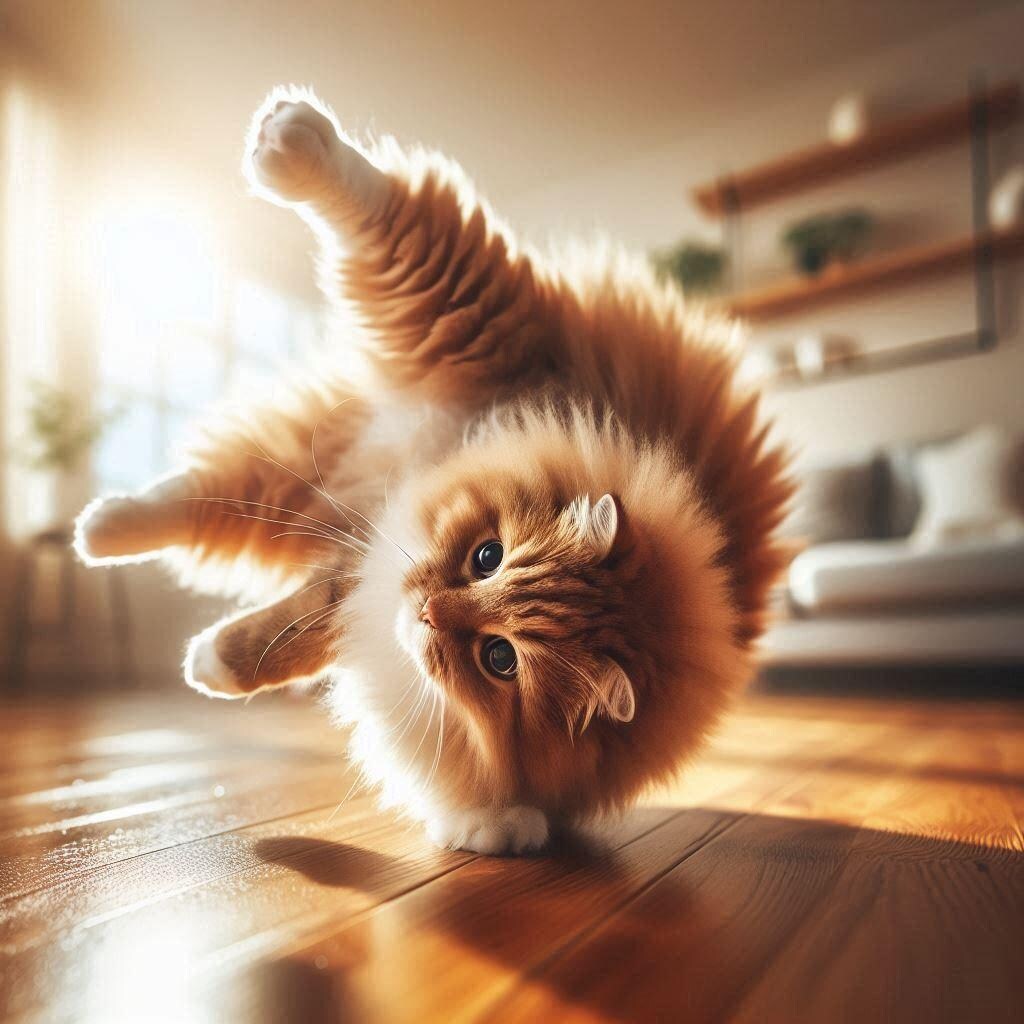 ブレイクダンスの特殊能力を持つ猫