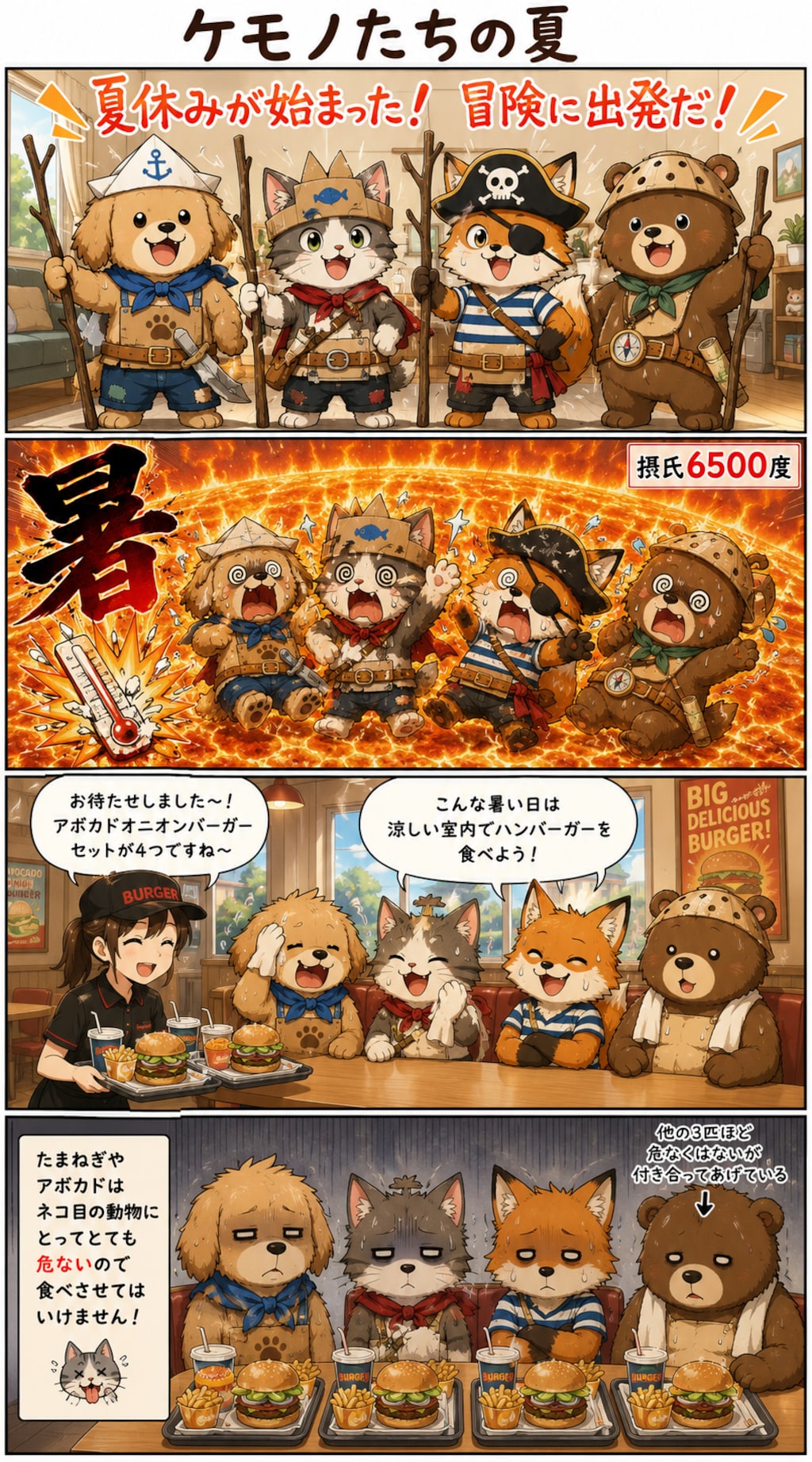 【漫画】ケモノたちの夏