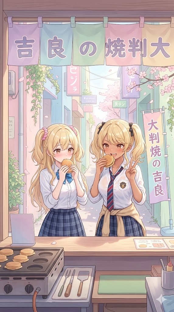 パステルな路地裏