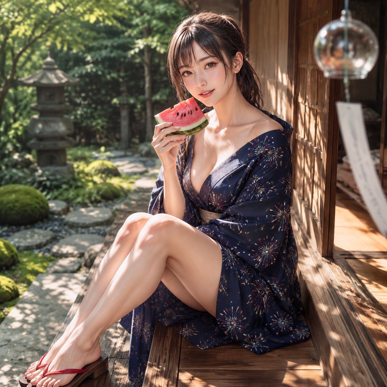 夏の縁側