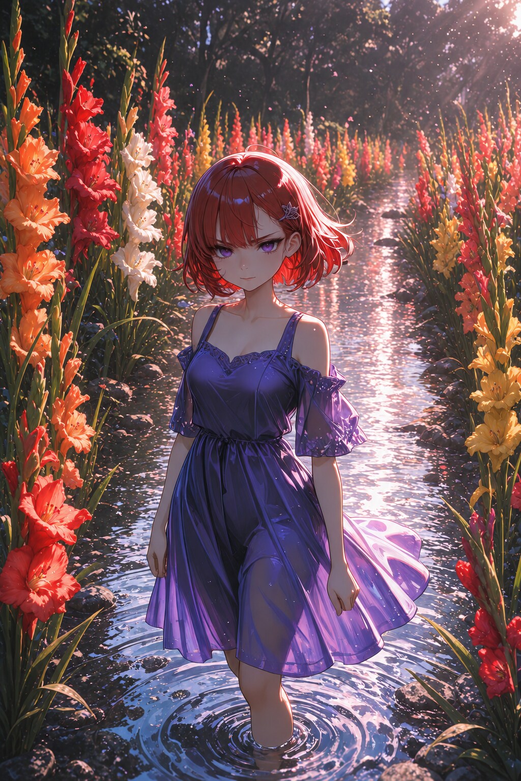 グラジオラスの花回廊