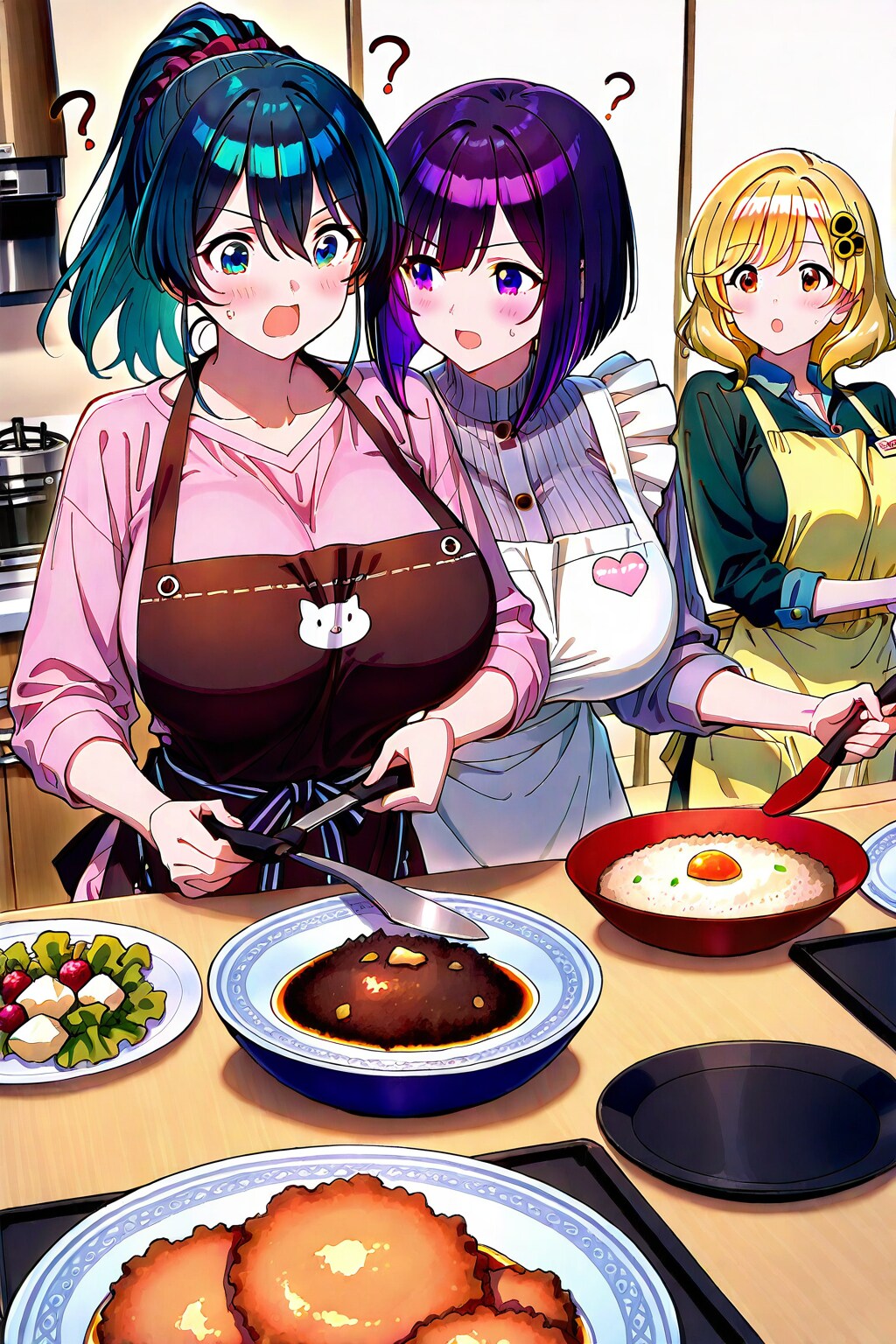 お料理教室での１コマ