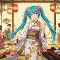 初音ミクと江戸時代 3枚目